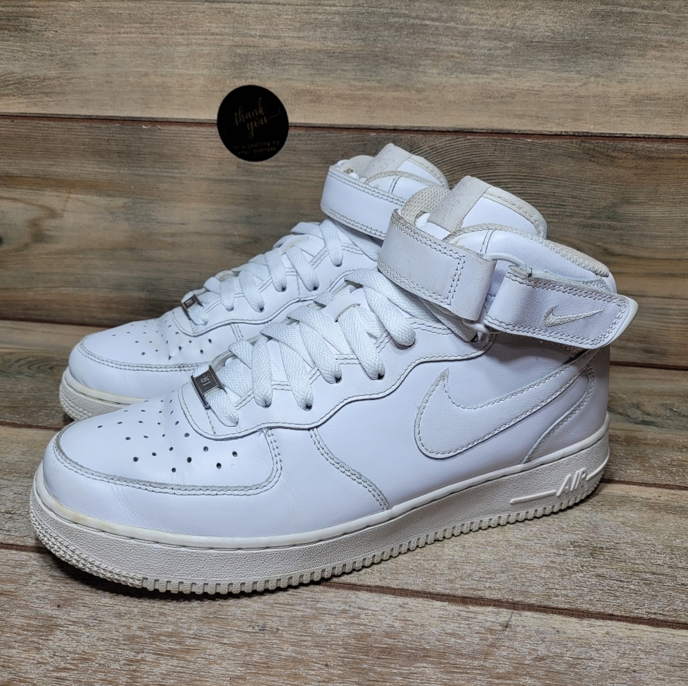 Nike Air Force 1 High '07 Triple White Men's Sz 8 Retro Classic CW2289-111